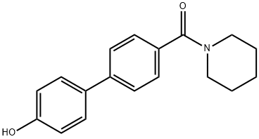 4-[4-(Piperidine-1-carbonyl)phenyl]phenol 结构式