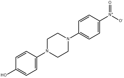 4-(4-(4-硝基苯基)-1-哌嗪基)苯酚 结构式
