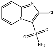 2-氯咪唑并[1,2-A]吡啶-3-磺酰胺 结构式