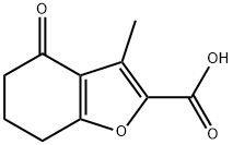 3-甲基-4-氧代-4,5,6,7-四氢苯并呋喃-2-羧酸 结构式