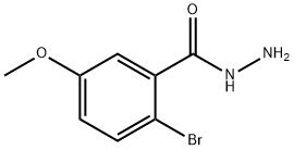 2-溴-5-甲氧基苯-1-羰酰肼 结构式