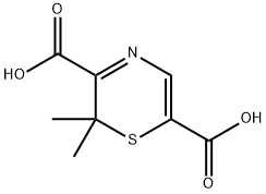 2,3-dihydro-2,2-dimethyl-1,4-thiazine-3,6-dicarboxylate 结构式