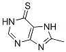 1,7-Dihydro-8-methyl-6H-purine-6-thione 结构式
