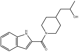 1-[1-(1H-indol-2-ylcarbonyl)piperidin-4-yl]propan-2-ol 结构式