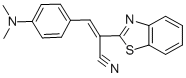 (E)-2-(苯并[D]噻唑-2-基)-3-(4-(二甲氨基)苯基)丙烯腈 结构式