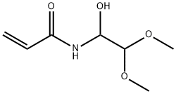 N-(1-羟基-2,2-二甲氧基乙基)-2-丙烯酰胺 结构式