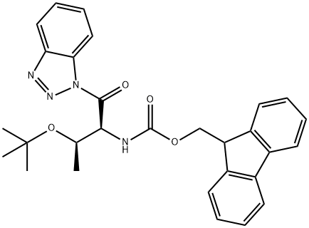 FMOC-Thr(tBu)-Bt 结构式