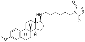 1-[6-[((17Β)-3-雌酮-1,3,5[10]-三烯-17-基)氨基]乙基]-1H-吡咯-2,5-二酮 结构式