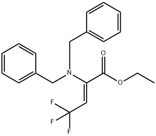 (Z)-Ethyl 2-(dibenzylaMino)-4,4,4-trifluorobut-2-enoate 结构式