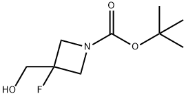 3-氟-3-(羟基甲基)氮杂环丁烷-1-羧酸叔丁酯 结构式