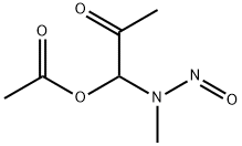 N-methyl-N-(1-acetoxy-2-oxopropyl)nitrosamine 结构式