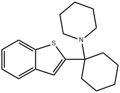 N-[1-(2-苯并[B]噻嗯-2-基)环己基)]哌啶马来酸 结构式
