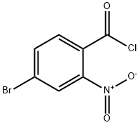 4-溴-2-硝基苯甲酰氯 结构式