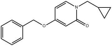 4-(苄氧基)-1-(环丙基甲基)吡啶-2(1H)-酮 结构式