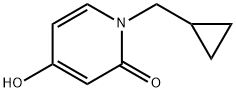 1-(环丙基甲基)-4-羟基吡啶-2(1H)-酮 结构式