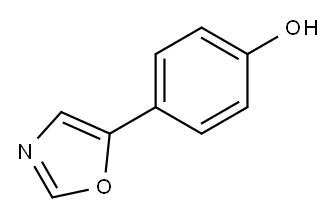 4-(5-噁唑基)苯酚 结构式