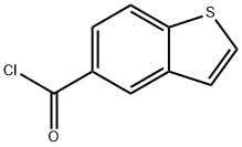 1-苯并噻吩-5-羰酰氯 结构式