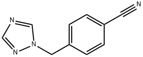 4-(1H-1,2,4-三唑-1-基甲基)苯甲腈 结构式