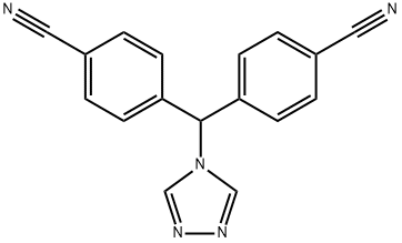 4,4'-(4H-1,2,4-三唑-4-基亚甲基)双苯腈 结构式