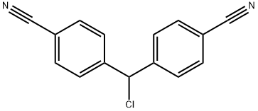 4-[alpha-(4-氰基苯基)氯甲基]苯甲腈 结构式