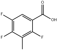 2,4,5-三氟-3-甲基苯甲酸 结构式