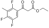 ETHYL 3-(2,4,5-TRIFLUORO-3-METHYLPHENYL)-3-OXOPROPANOATE 结构式