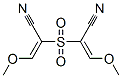 2,2'-sulfonylbis(3-methoxy-2-propenenitrile) 结构式