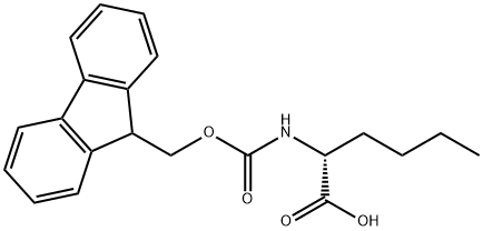 芴甲氧羰酰基D-正亮氨酸 结构式