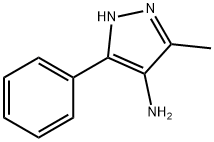 5-甲基-3-苯基-1H-吡唑-4-胺 结构式
