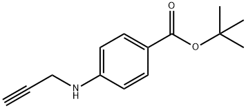 4-(2-丙炔氨基)苯甲酸叔丁酯 结构式