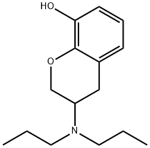 8-hydroxy-3,4-dihydro-3-(dipropylamino)-2H-1-benzopyran 结构式