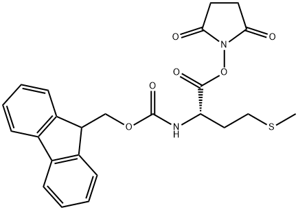 FMOC-蛋氨酸-N-羟基琥珀酰亚胺脂 结构式