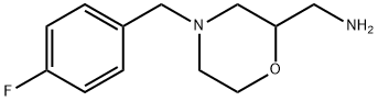 2-氨甲基-4-(4-氟苄基)吗啉 结构式