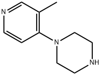 1-(3-甲基吡啶-4-基)哌嗪 结构式