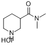 N,N-二甲基哌啶-3-甲酰胺盐酸盐 结构式