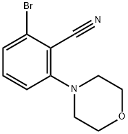 2-溴-6-(4-吗啉基)苯氰 结构式