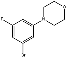 3-FLUORO-5-MORPHOLINO-1-BROMOBENZENE 结构式
