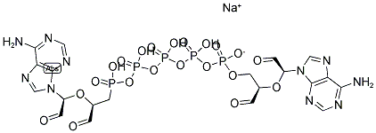 P1,P5-DI(ADENOSINE-5') PENTAPHOSPHATE, PERIODATE OXIDIZED SODIUM SALT 结构式