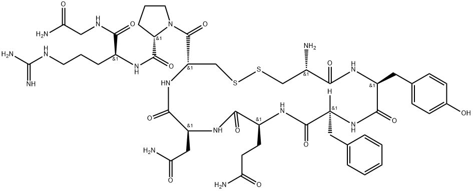 醋酸精氨酸加压素 结构式