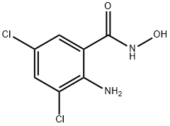 2-amino-3,5-dichloro-N-hydroxybenzenecarboxamide 结构式