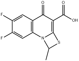 6,7-二氟-1-甲基-4-氧代-4H-[1,3]噻嗪[3,2-a]并喹啉-3-羧酸 结构式