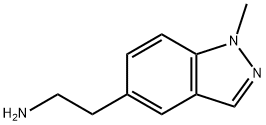 2-(1-甲基-1H-吲唑-5-基)乙烷-1-胺 结构式