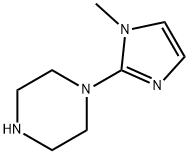 1-(1-甲基-1氢-咪唑-2-基)哌嗪 结构式