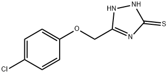 5-(4-CHLORO-PHENOXYMETHYL)-4H-[1,2,4]TRIAZOLE-3-THIOL 结构式