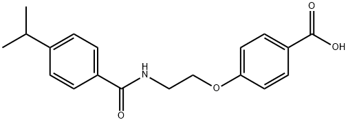 4-(2-(4-异丙基苯并酰胺基)乙氧基)苯甲酸 结构式