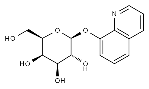 8-羟基喹啉-Β-D-半乳糖苷 结构式