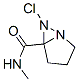 1,6-Diazabicyclo[3.1.0]hexane-5-carboxamide,6-chloro-N-methyl-,[1S-(1-alpha-,5-alpha-,6-alpha-)]-(9CI) 结构式