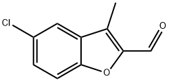2-Benzofurancarboxaldehyde, 5-chloro-3-methyl- 结构式