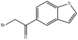 1-(1-苯并噻吩-5-基)-2-溴-1-乙酮 结构式