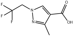 3-甲基-1-(2,2,2-三氟乙基)-1H-吡唑-4-羧酸 结构式